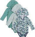Hanes Baby Long Sleeve Bodysuit, Ultimate Bodysuit Hoodie Boys & Girls by Hanes