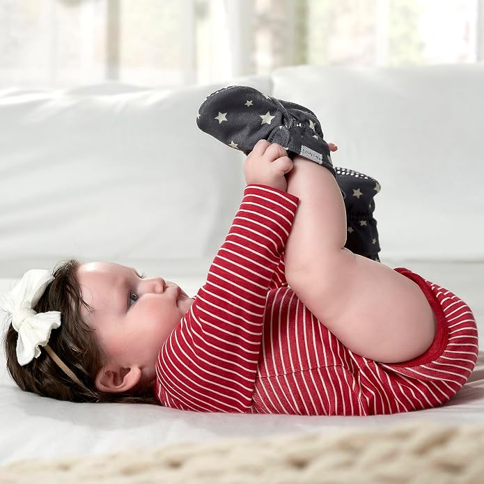 Gerber Baby Fleece Lined Wrap Fasten Non Skid Soft Slipper Booties - Image 2