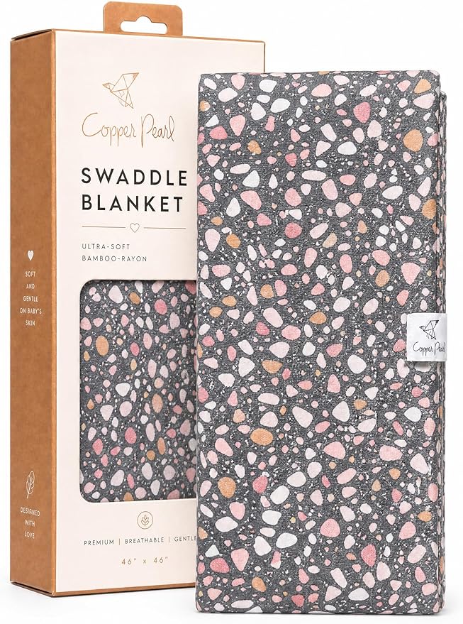 Copper Pearl Swaddle Blankets for Newborns | Soft Stretchy Receiving Blankets by CopperPearl