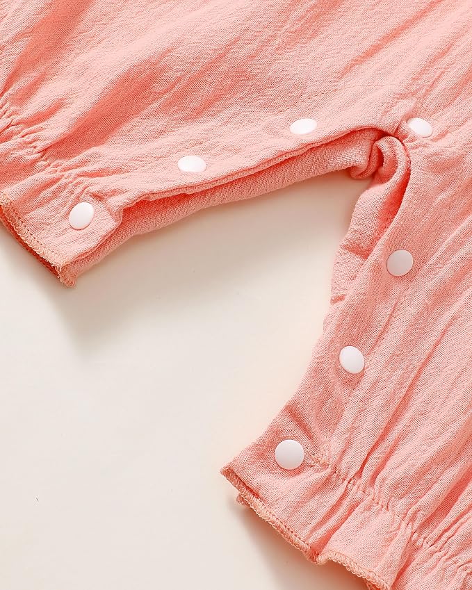 Renotemy Newborn Baby Girl Clothes Romper Summer Outfits Preemie-18Months | - Image 6
