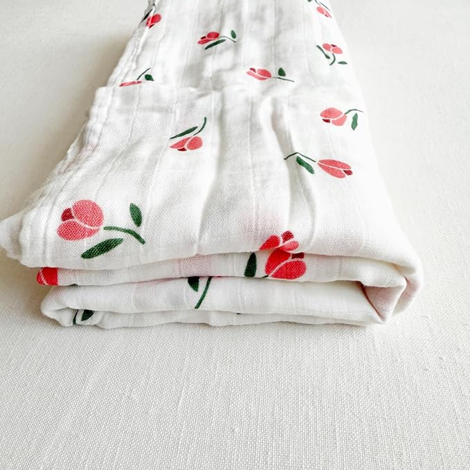 Ali+Oli Muslin Swaddle Blanket for Baby Large 47" x 47" Soft Rayon Made from - Image 5