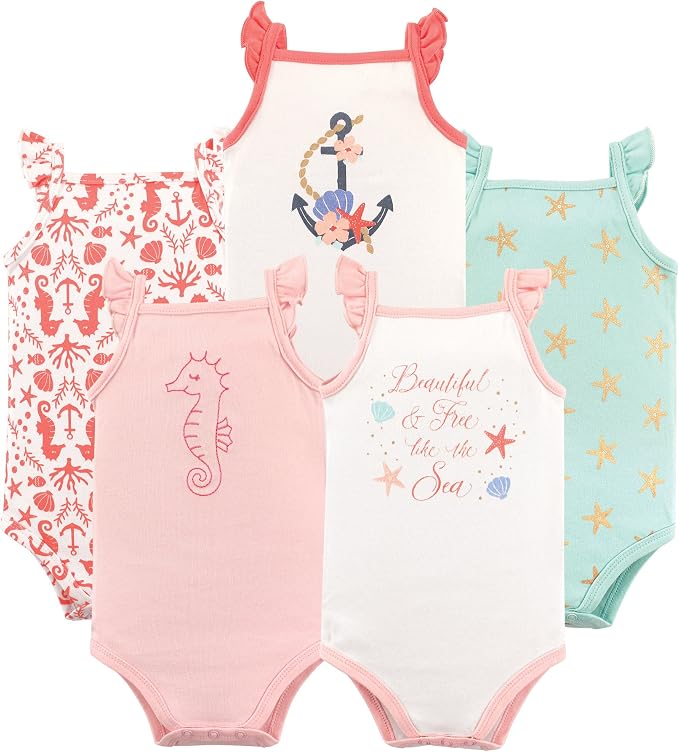 Hudson Baby Unisex Baby Cotton Sleeveless Bodysuits by HudsonBaby