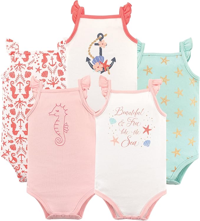 Hudson Baby Unisex Baby Cotton Sleeveless Bodysuits by HudsonBaby