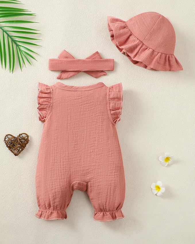 Newborn Baby Girl Clothes Outfits One-Piece Romper Preemie-18Month | Cute Baby - Image 3