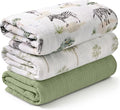 Muslin Swaddle Blankets for Newborn, 3 Pack Breathable Soft Receiving Blanket by LYRICHOMBABY