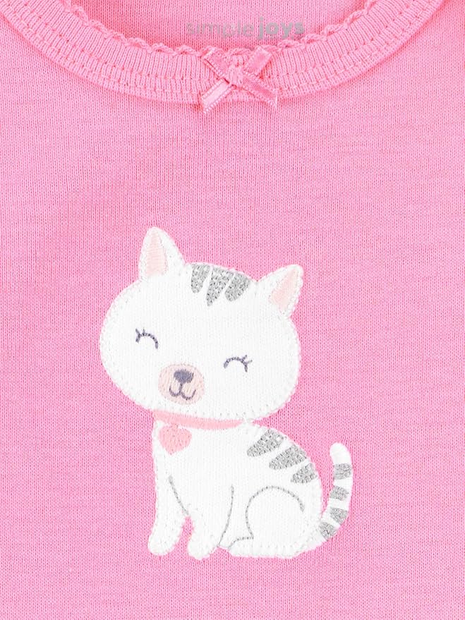Simple Joys by Carter's Baby Girls 6 Pack Short Sleeve Bodysuit - Image 5