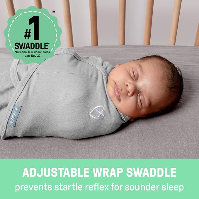 SwaddleMe by Ingenuity Original Swaddle, 100% Cotton, Improves Sleep & Calms - Image 2