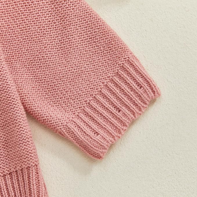 Baby Girl Cardigan Long Sleeve Button Up Sweater Toddler Girl Fall Outfits - Image 5