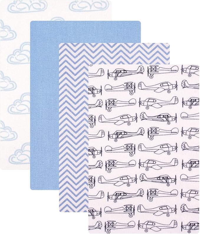 Hudson Baby Unisex Baby Cotton Flannel Receiving Blankets, One Size by HudsonBaby