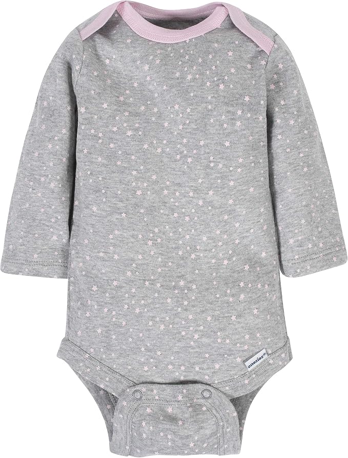 Gerber Baby Girls' 6-pack Long-sleeve Onesies Bodysuits - Image 6