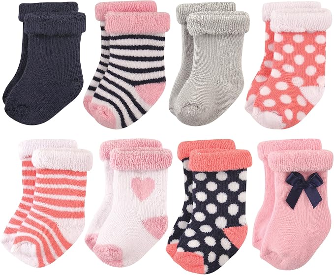 Hudson Baby Baby 8-pack Cotton Rich Newborn and Terry Socks by HudsonBaby