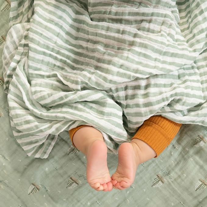 aden + anais Boutique Organic Swaddle Blanket 4-Pack – 100% Organic Cotton - Image 2