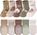TRUEHAN 5 Pairs Toddler Non Slip Socks by TRUEHAN