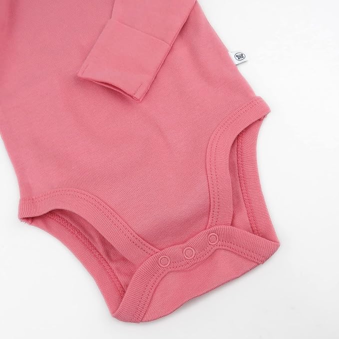 HonestBaby baby-girls 5-pack Long Sleeve Bodysuits One Piece 100% Organic Cotton - Image 3