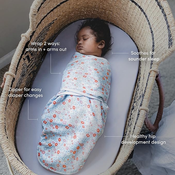 aden + anais Essentials Easy Swaddle Wrap Quick Change - Image 3
