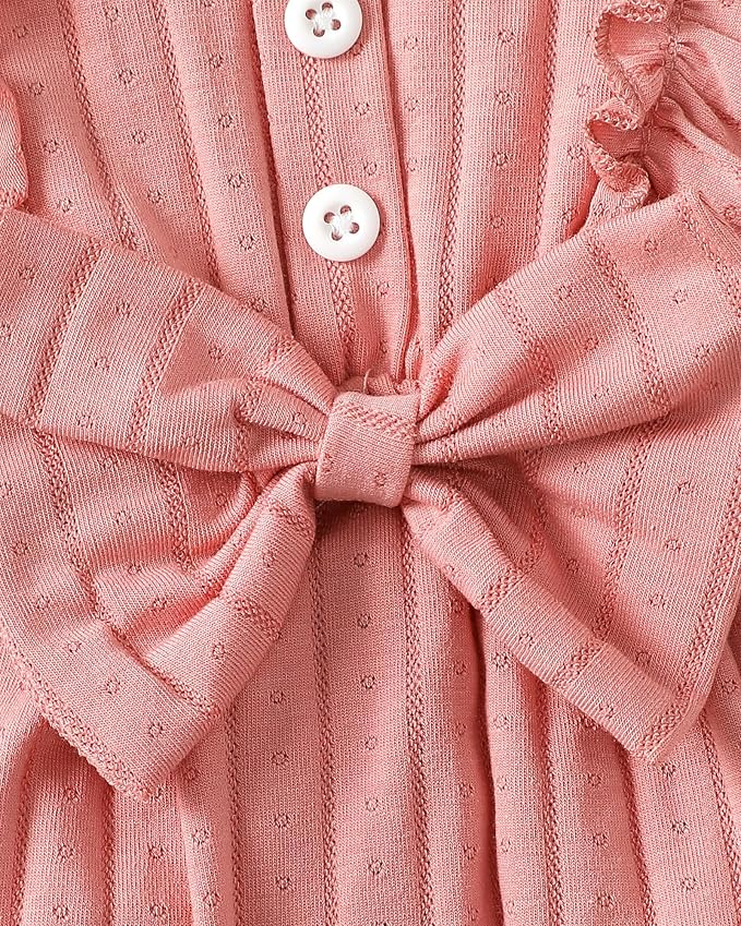 Mioglrie Newborn Baby Girl Clothes 1 Piece Infant Fall Winter Romper Outfit | - Image 6