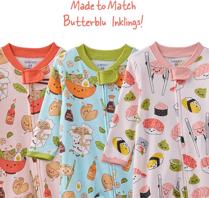 Butterblu Scout Sleep & Play 100% Organic Cotton Footed Zip Front PJs | GOTS - Image 8