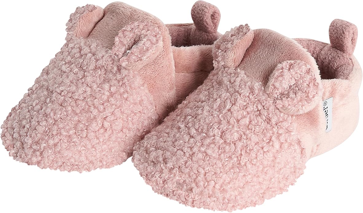 Gerber Baby Girls Fleece Lined Non Skid Soft Slipper Booties by Gerber