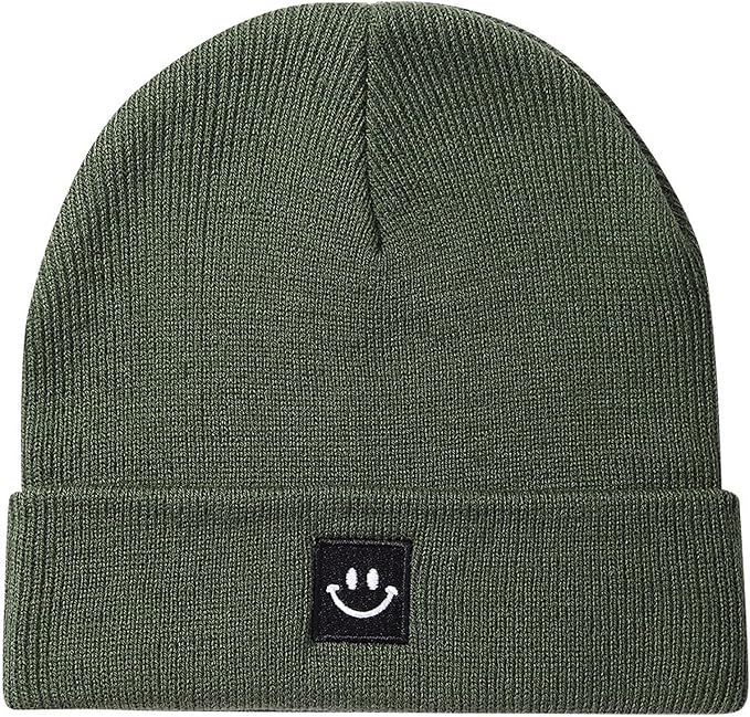 Baby Beanie Knit Ski Hat with Cute Face by Paladoo