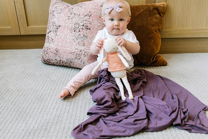 Copper Pearl Swaddle Blankets for Newborns | Soft Stretchy Receiving Blankets - Image 8