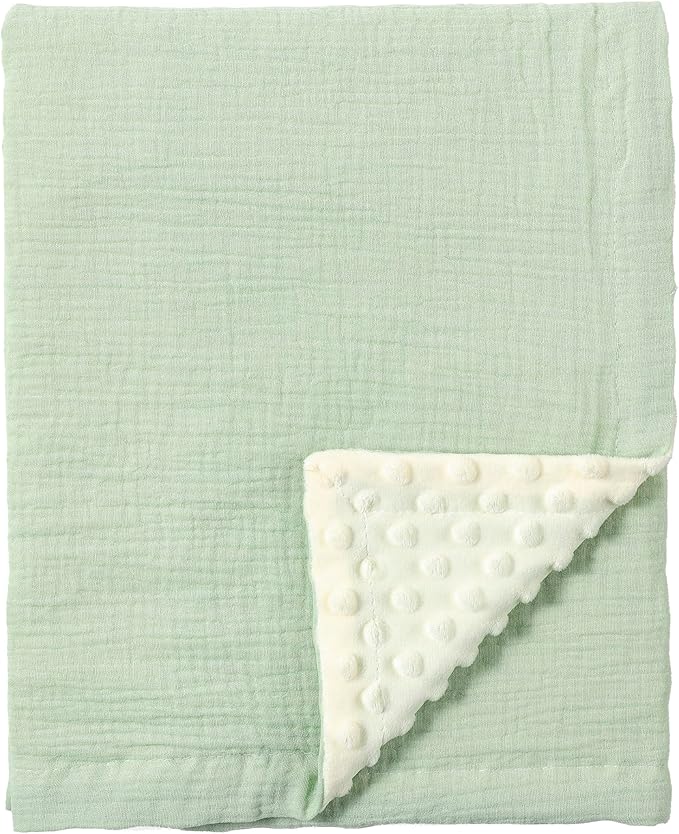 CREVENT 30''X40'' Organic Muslin Cotton Baby Blanket by CREVENT