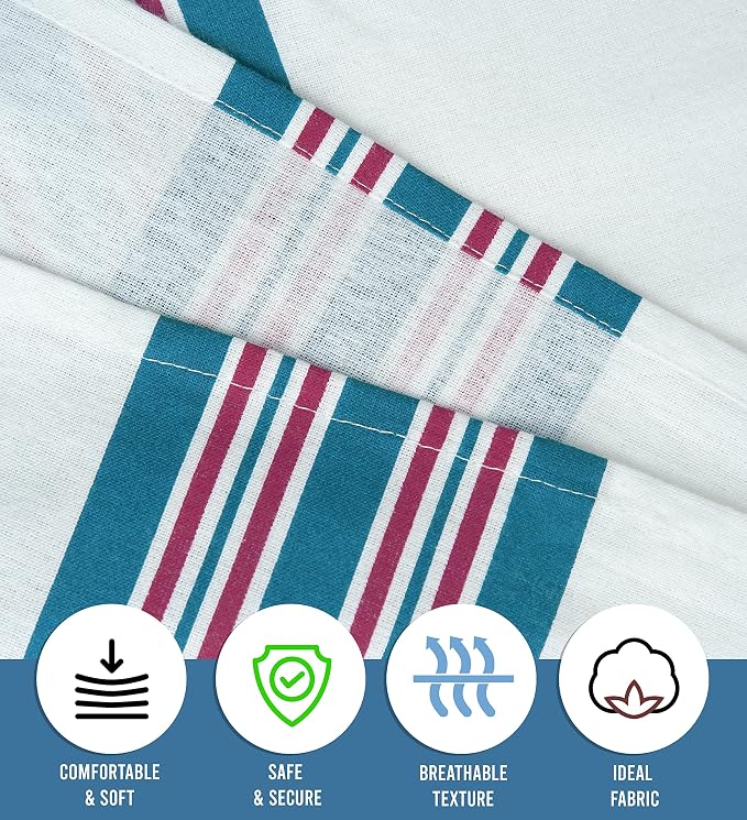Baby Receiving Blankets, 100% Cotton Flannel Receiving Blanket, Ultra-Soft - Image 3