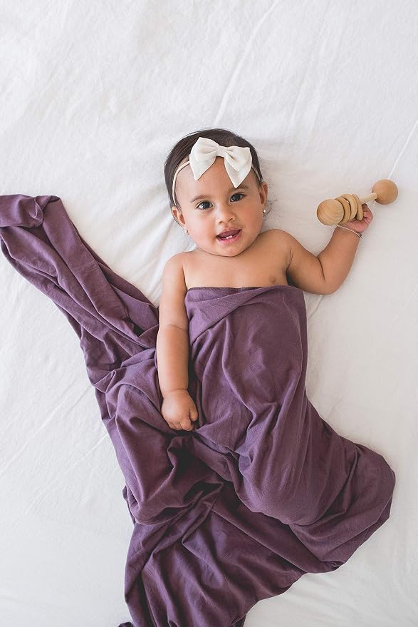 Copper Pearl Swaddle Blankets for Newborns | Soft Stretchy Receiving Blankets - Image 5