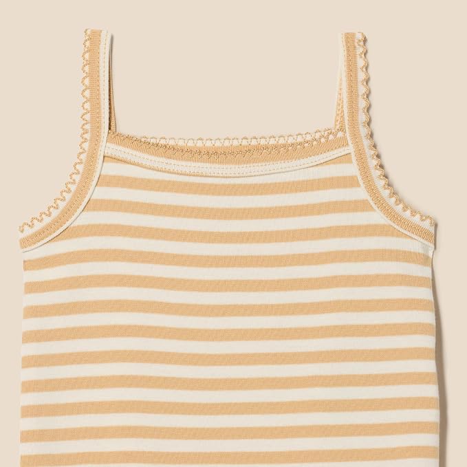 Amazon Essentials Baby Girls' Cotton Sleeveless Bodysuits, Baby Clothes - Image 3