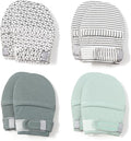 Baby Newborn No Scratch Mittens Stay On, 100% Cotton Adjustable 0-12M | Soft by HAPIU
