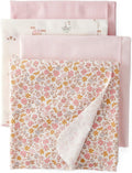 Carter's Baby Unisex Receiving Blankets 4-Pack, Soft Breathable Cotton Swaddle by Carters