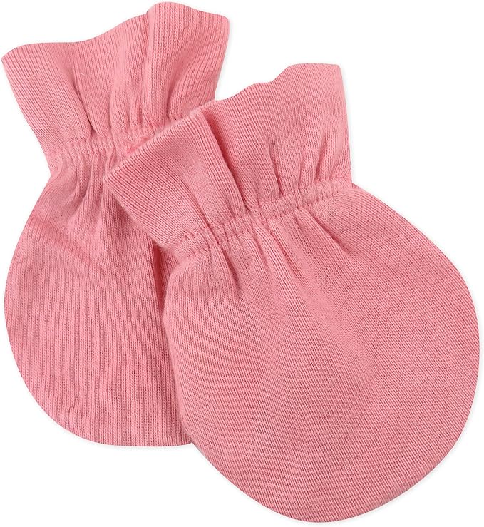 HonestBaby Baby 100% Organic Cotton Multipack Cap Hats and No Scratch Mitts - Image 2