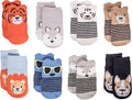 Little Me 8-Pack Baby Socks, Animal Charter Themed, 0-12 Months by LittleMeChildrensApparel