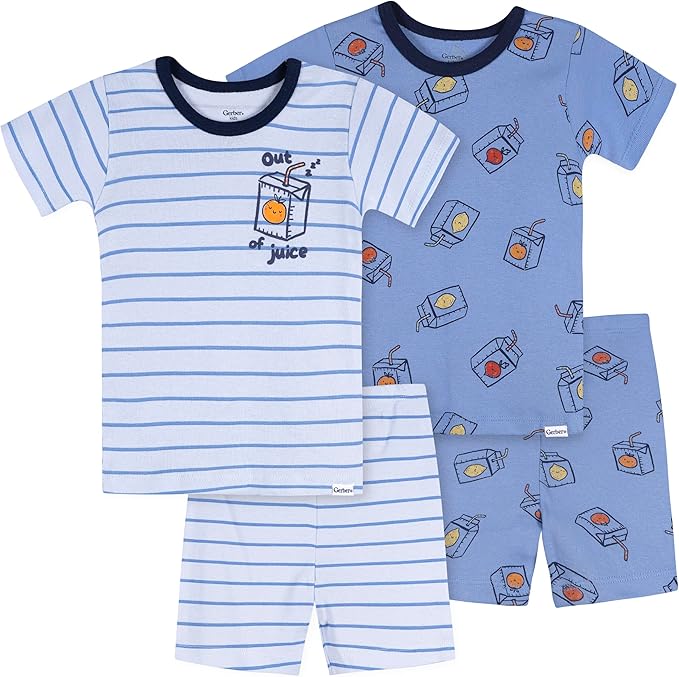 Gerber Baby Boys 4 Piece Pajama Set by Gerber