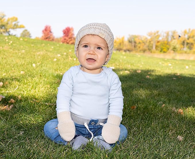 Funky Junque Baby Winter Hat – Cute Newborn Hats, Cozy Warm Infant Beanie, Soft Knit Stocking Stuffer for Babies 0–12 Months