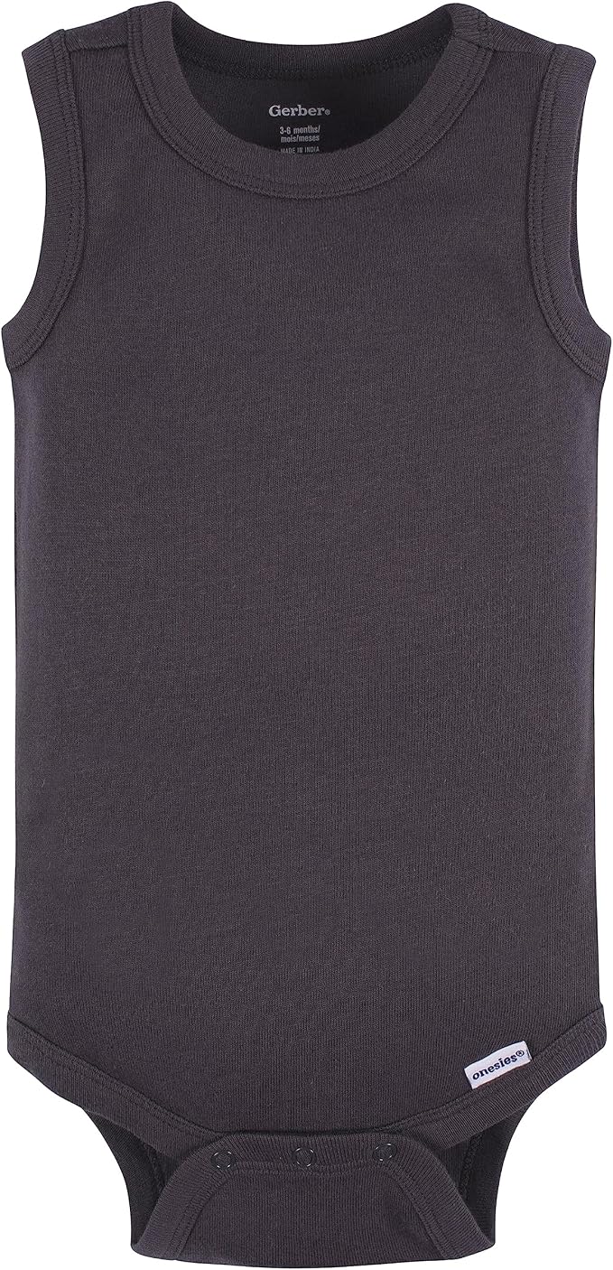 Gerber Baby Boys Multi-Pack Sleeveless Onesies Bodysuit - Image 4