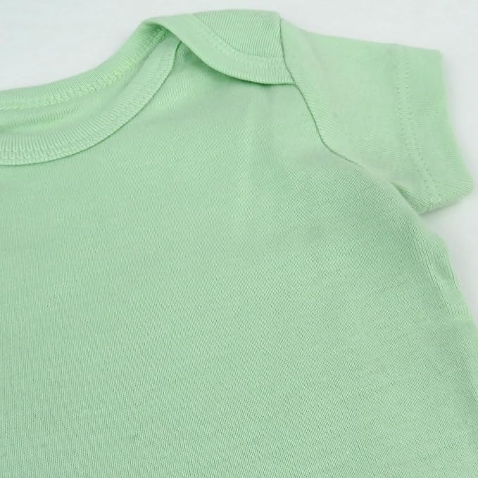 HonestBaby 5-pack Short Sleeve Bodysuits One-piece 100% Organic Cotton - Image 5