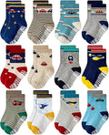 RATIVE Non Skid Anti Slip Crew Socks by RATIVE