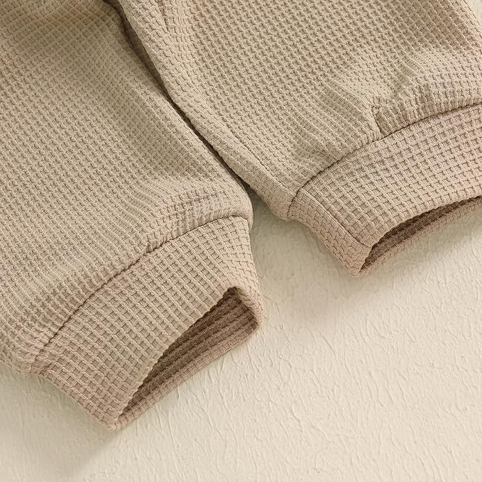 Thorn Tree Infant Baby Boys Pants Set Hooded Solid Sweatshirt Top Pocket - Image 6