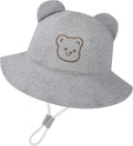 Baby Sun Hat with Bear Ear for Boys Girls, Cute Toddler Summer Bucket Hats by Unknown