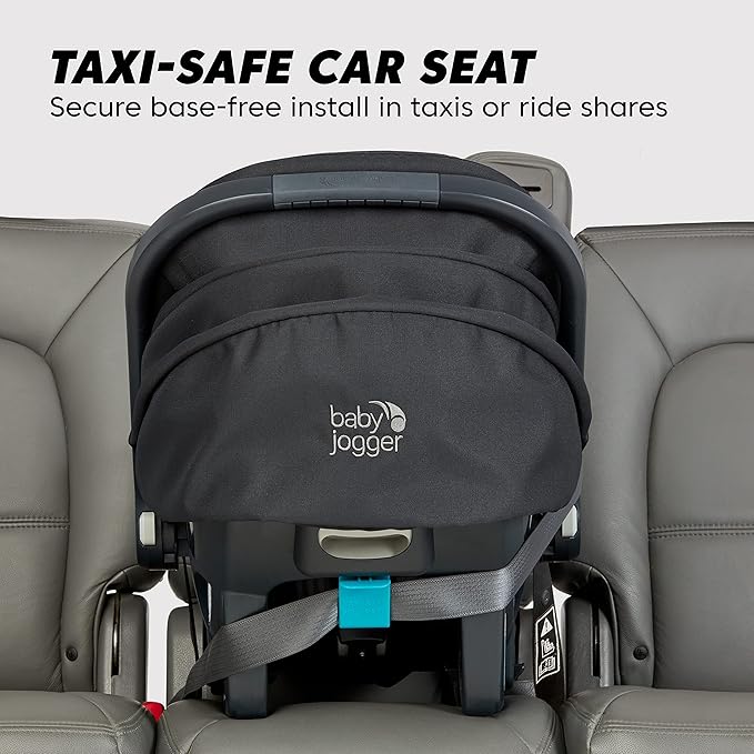 Baby Jogger City Go 2 Infant Car Seat, Pike Exclusive Includes Leatherette Handlebar and Premium Fabrics for a Safe and Comfortable Ride from Day One