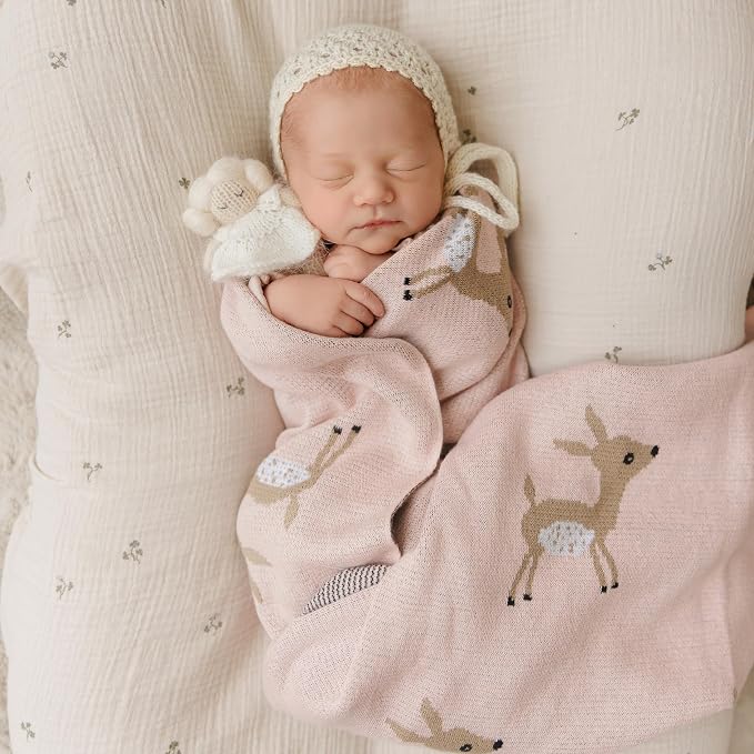 Knit Baby Swaddle Blanket - Image 7