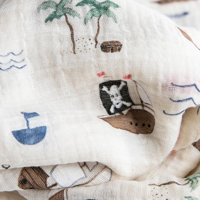 Little Unicorn Muslin Swaddle Blanket - Image 2