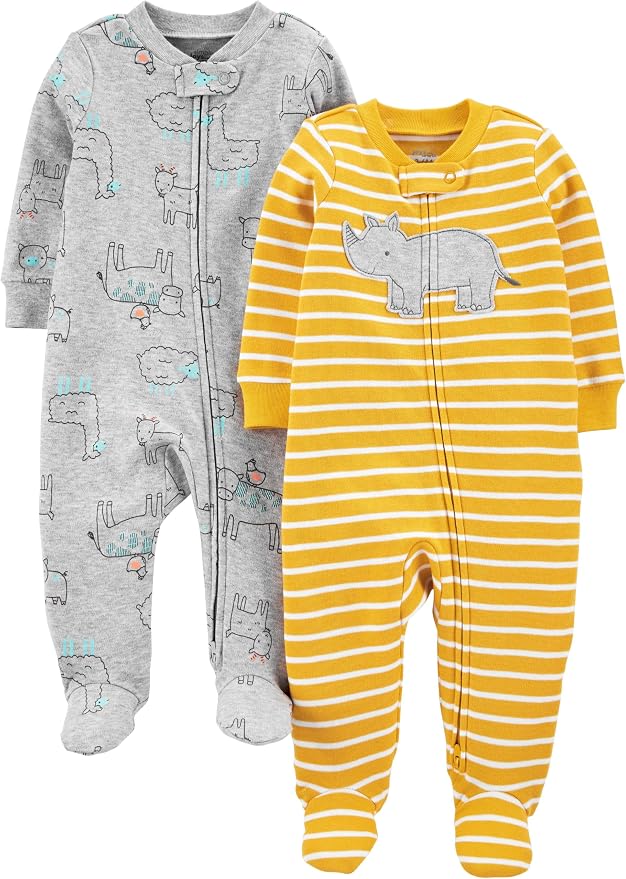 Simple Joys by Carter's baby-boys 2-way Zip Thermal Footed Sleep and Play by SimpleJoysbyCarters