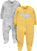 Simple Joys by Carter's baby-boys 2-way Zip Thermal Footed Sleep and Play by SimpleJoysbyCarters
