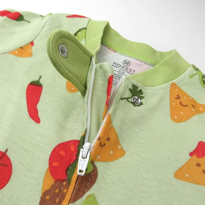 HonestBaby Baby Boys' Sleep & Play Footed One-piece Pajama Sleeper 100% Organic - Image 2