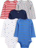 Simple Joys by Carter's Baby Boys Long-Sleeve Bodysuit Pack of 5Bodysuit by Carters