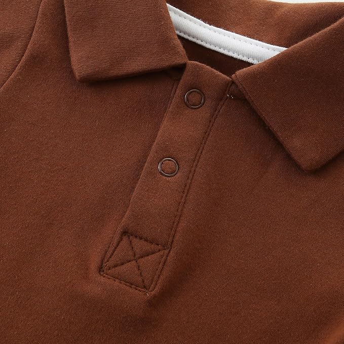 Baby Girl Collared Onsie Polo Bodysuit Boy Cotton Romper Short Sleeve 0~24M - Image 3