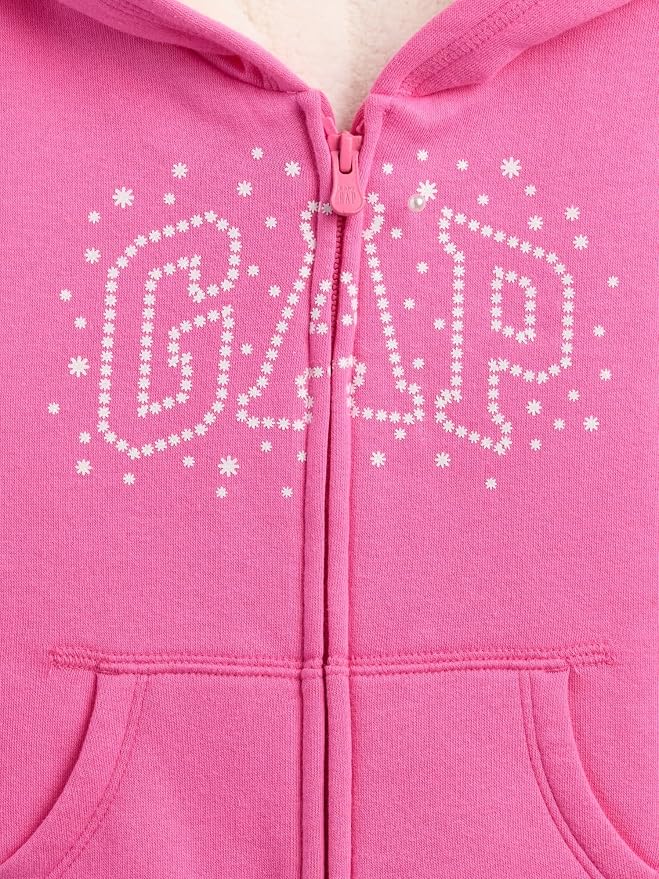 GAP Baby Girls' Cozy Logo Full Zip - Image 3