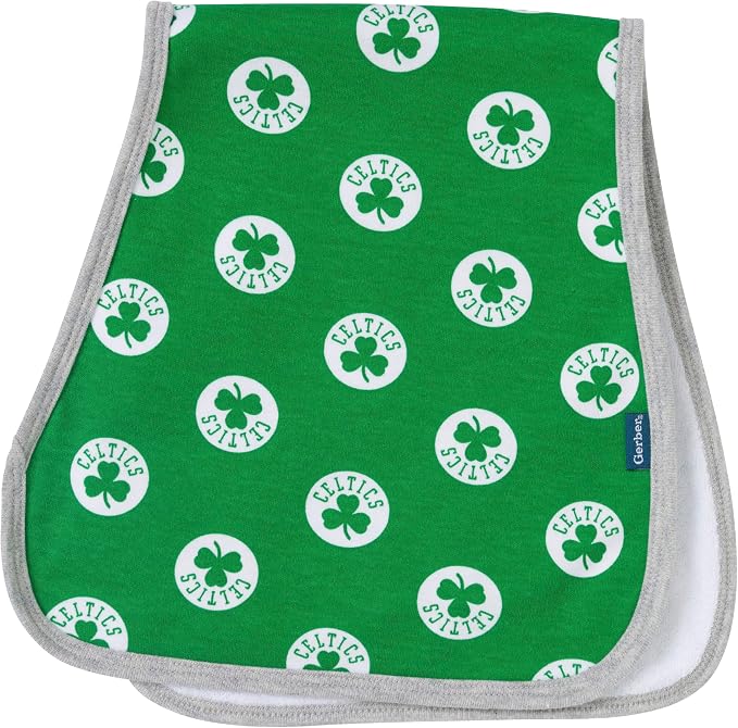 Gerber Baby NBA Bandana Bib and Burp Cloth Set - Image 5
