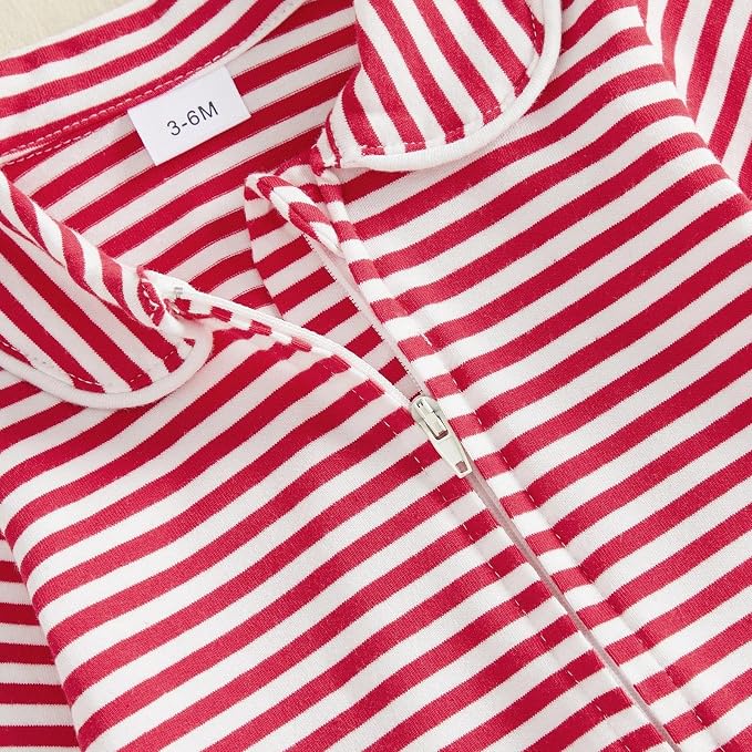 Seyurigaoka Newborn Baby Boy Girl Romper Long Sleeve Zipper Jumpsuit - Image 3